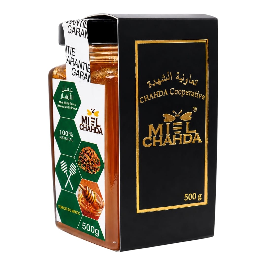 Miel Multifleur 100% Naturel – Richesse Florale Marocaine