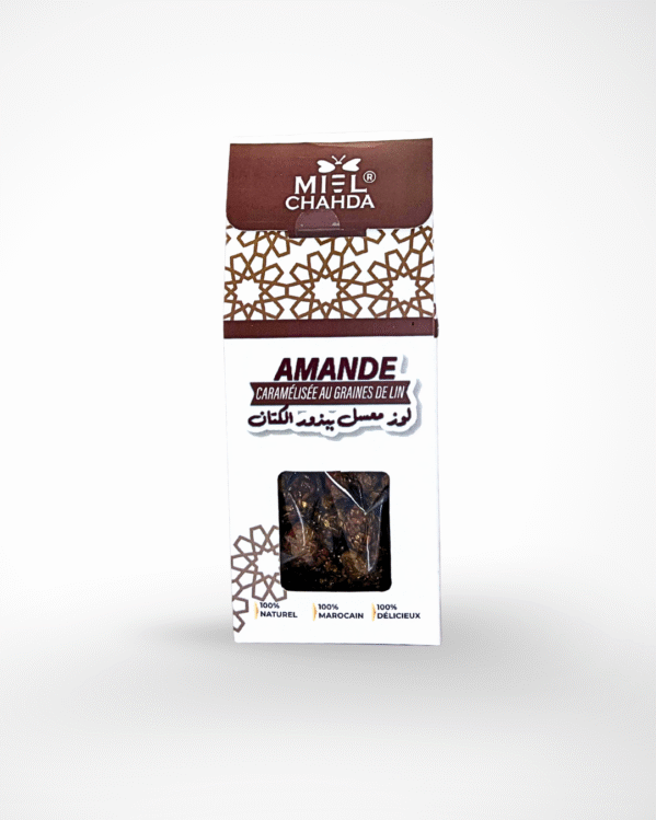 Amande caramélisée au graines de lin