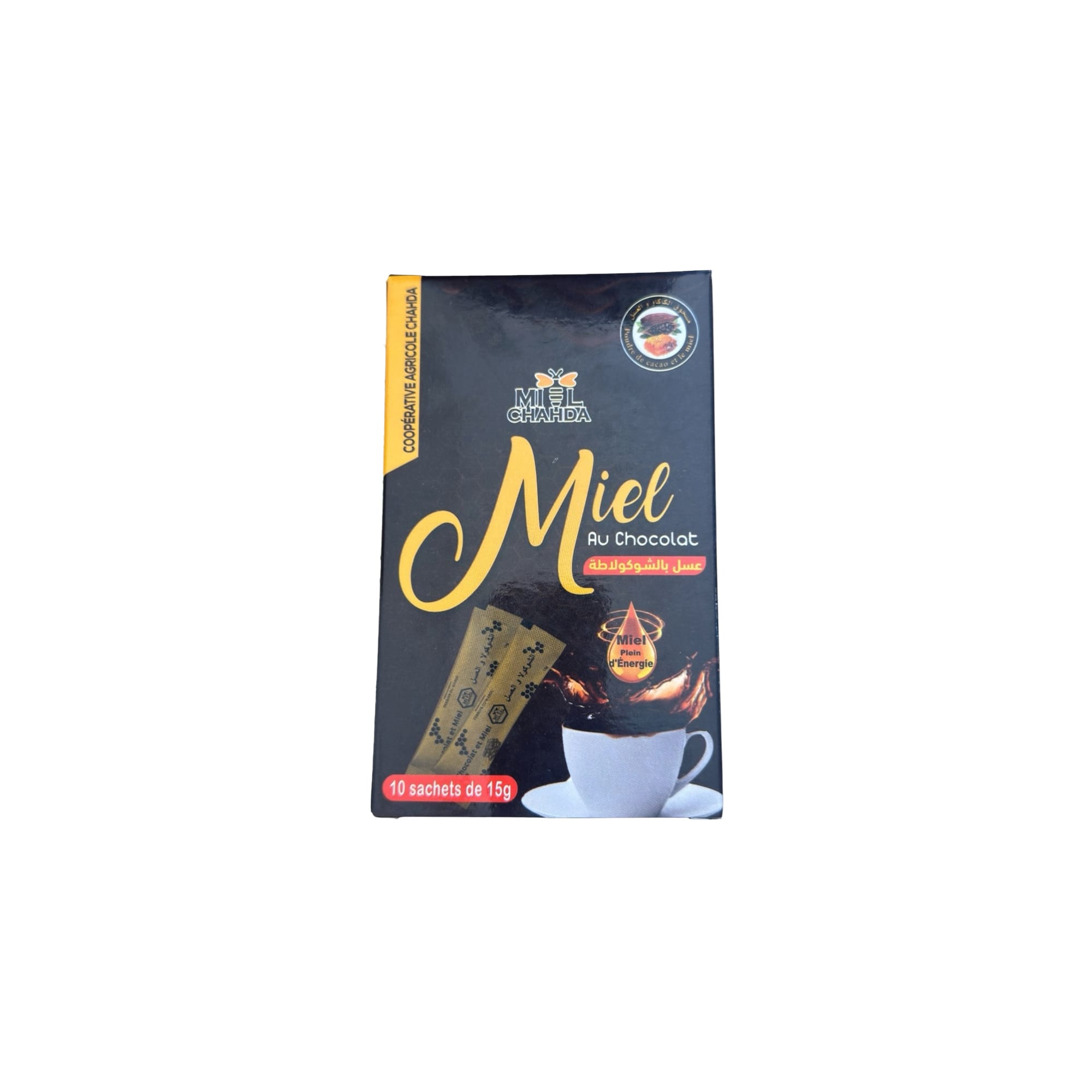 Miel au Chocolat – 10 Sachets x 15g | Miel Chahda – Image 3